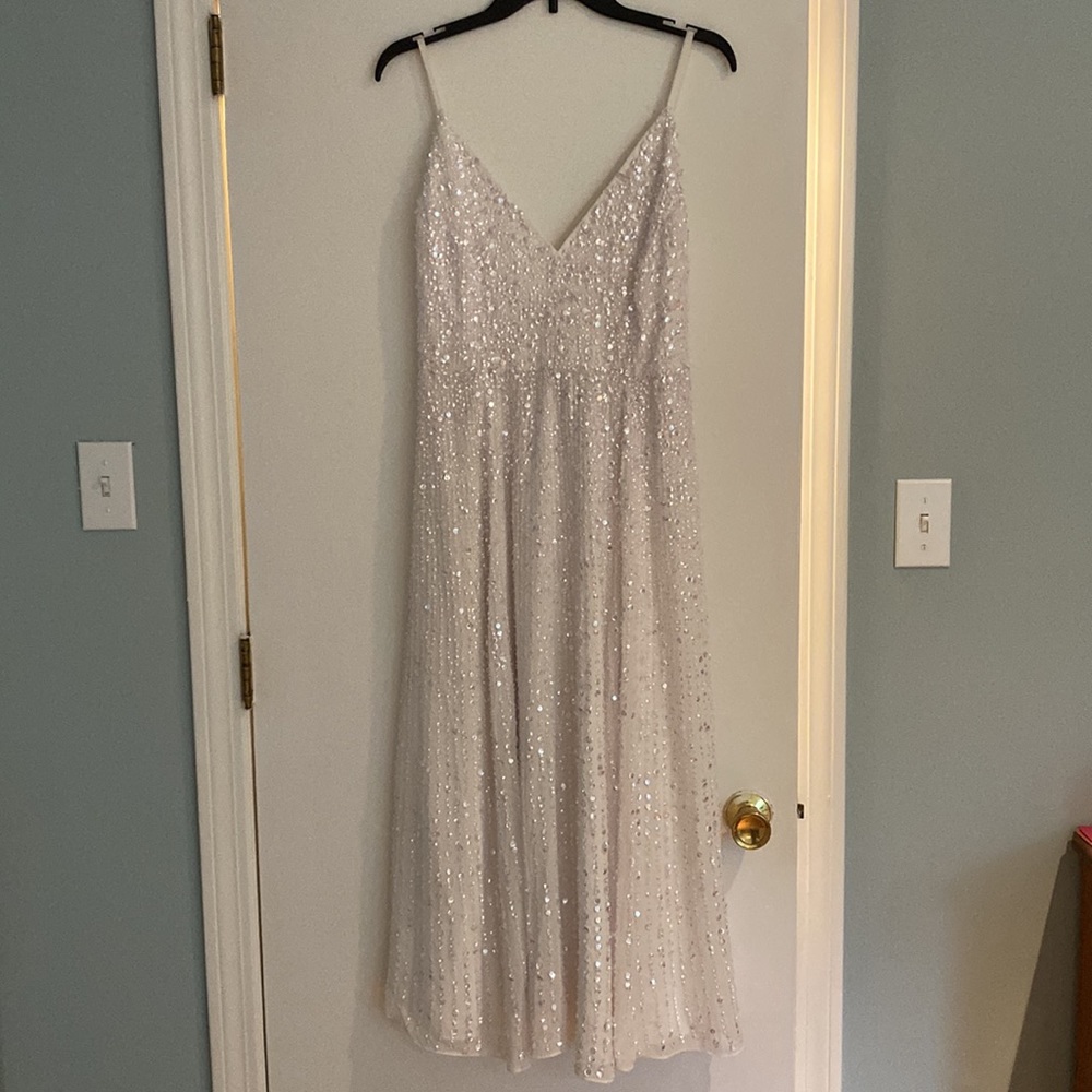 ASOS EDITION Eva embellished midi bridal dress size 6